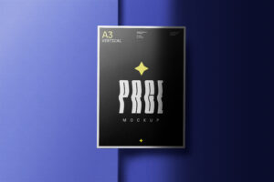 Mockup de Pôster A3 Vertical Grátis