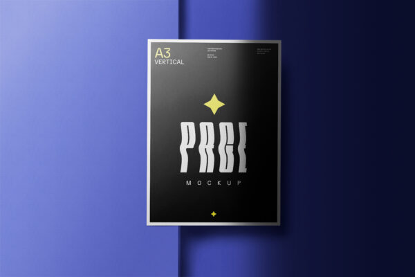Mockup de Pôster A3 Vertical Grátis