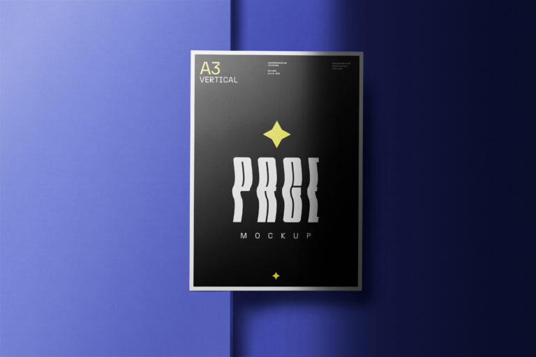 Mockup de Pôster A3 Vertical Grátis