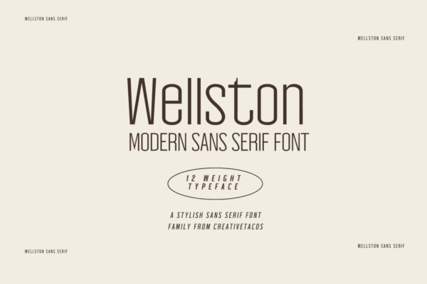 Wellston Modern – Sans Serif Fonte Grátis
