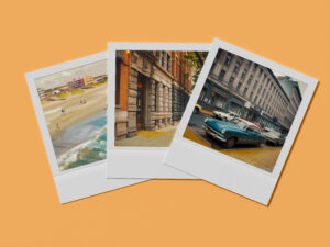 Mockup de Fotos Polaroid Grátis