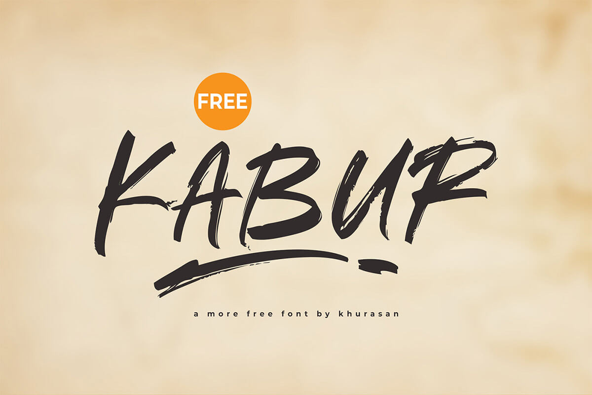 Kabur – Brush Fonte Grátis - Criativo.Design