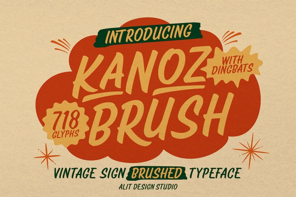 Kanoz Brush – Fonte Grátis