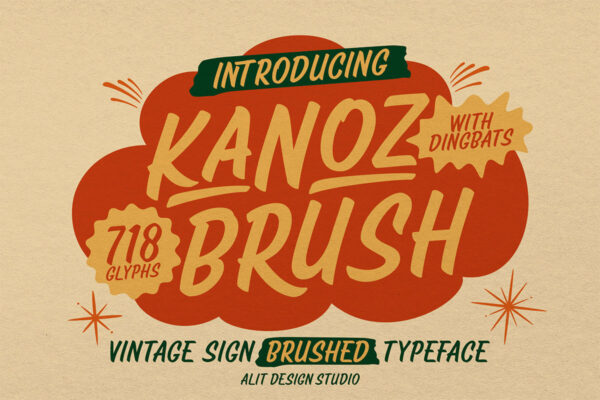 Kanoz Brush – Fonte Grátis