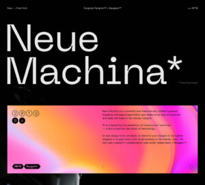 Neue Machina – Fonte Grátis