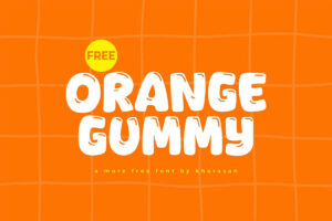 Orange Gummy – Display Fonte Grátis