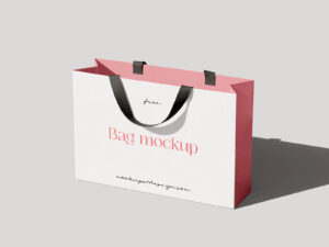 Mockup de Sacola de Papel Grátis