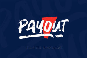 Payout – Brush Typeface Fonte Grátis
