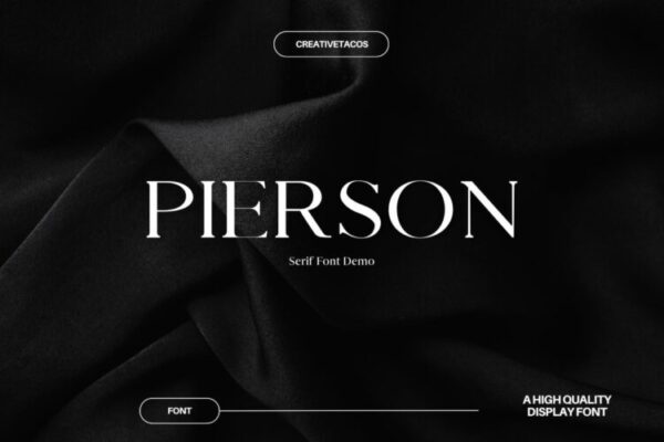 Pierson – Serif Fonte Grátis