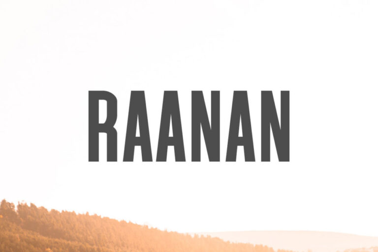 Raanan – Sans Serif Fonte Grátis