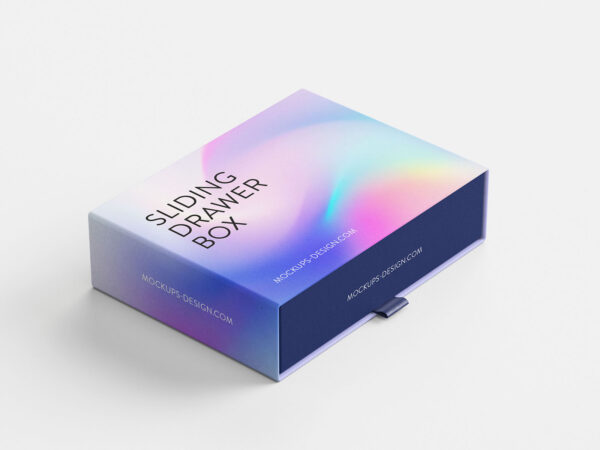 Mockup de Caixa Gaveta Grátis