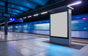 Mockup de Outdoor em Estação de Trem Grátis