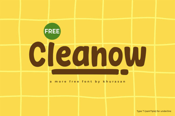 Cleanow – Fonte Grátis