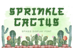 Sprinkle Cactus – Fonte Grátis