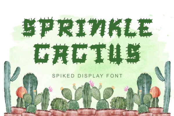 Sprinkle Cactus – Fonte Grátis