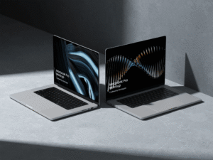 Mockup de Dois MacBooks Pro Grátis