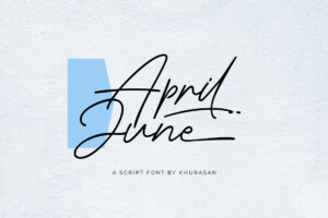 April June – Script Fonte Grátis