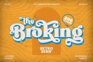 Broking – Retro Serif Fonte Grátis