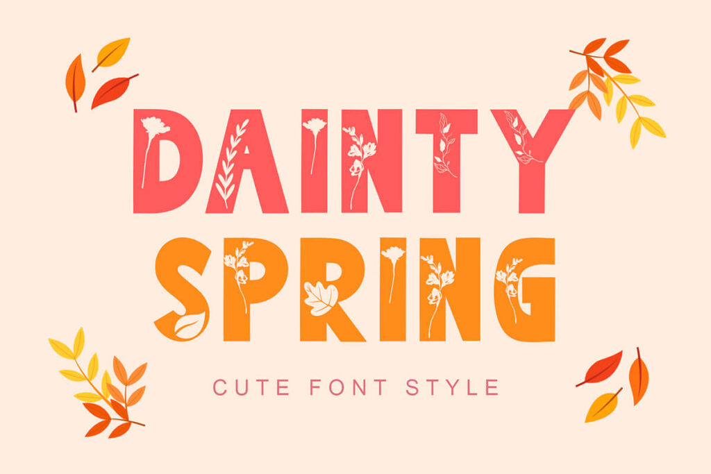 Dainty Spring – Sans Serif Fonte Grátis