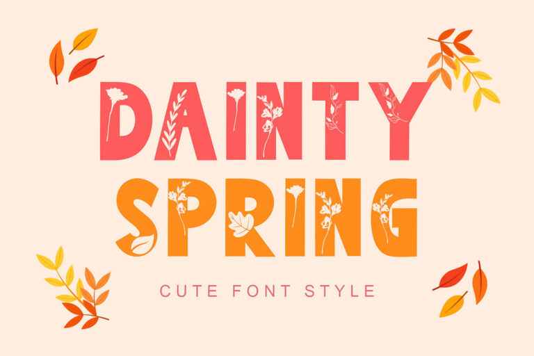 Dainty Spring – Sans Serif Fonte Grátis