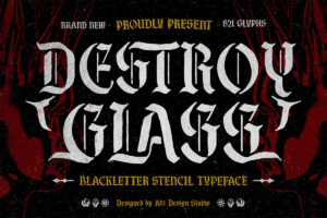 Destroy Glass – Blackletter Fonte Grátis