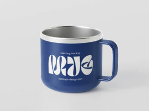 Mockup de Canecas de Metal Grátis