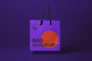 Mockup de Sacola de Papel Grátis