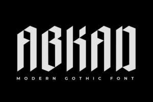 Abkad – Gótica Fonte Grátis