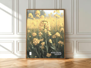 Mockup de Moldura de Madeira Grátis