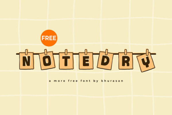 Notedry – Fonte Grátis
