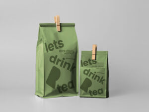Mockup de Sacola para Entrega de Comida Grátis