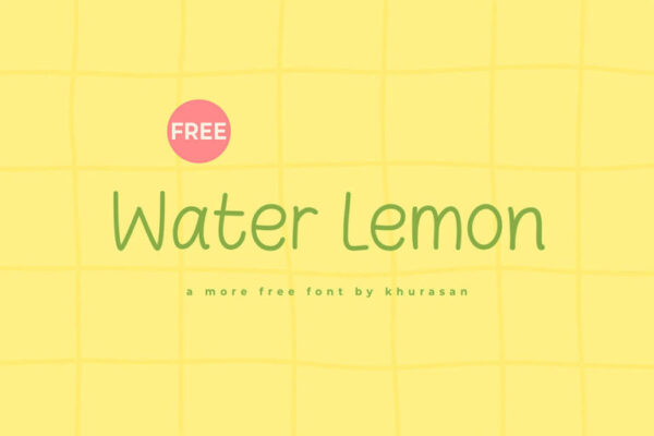 Water Lemon – Feita à Mão Fonte Grátis