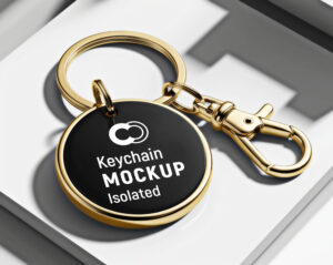 Mockup de Chaveiro Grátis