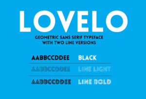 Lovelo – Geometric Sans Serif Fonte Grátis