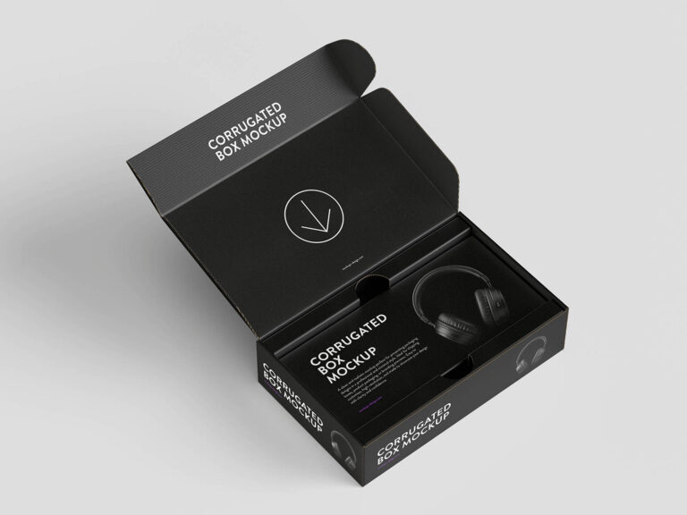 Mockup de Caixa de Papel Grátis