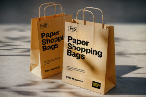 Mockup de Sacola de Papel