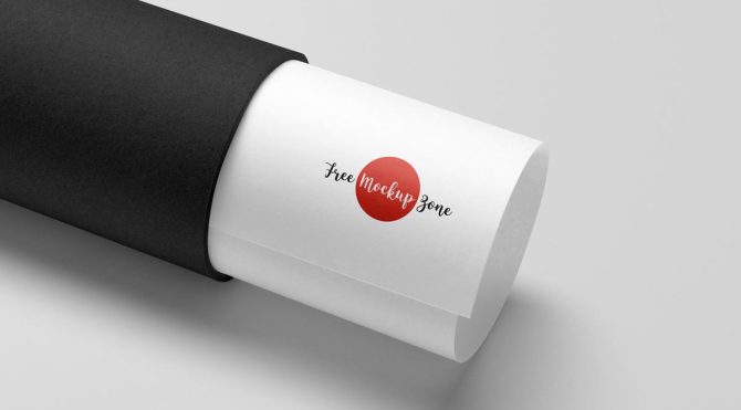 Destaque Free-Paper-Tube-Logo-Mockup-PSD-2019
