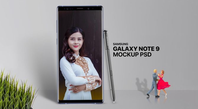 Destaque Free Samsung Note 9 Mockup Template